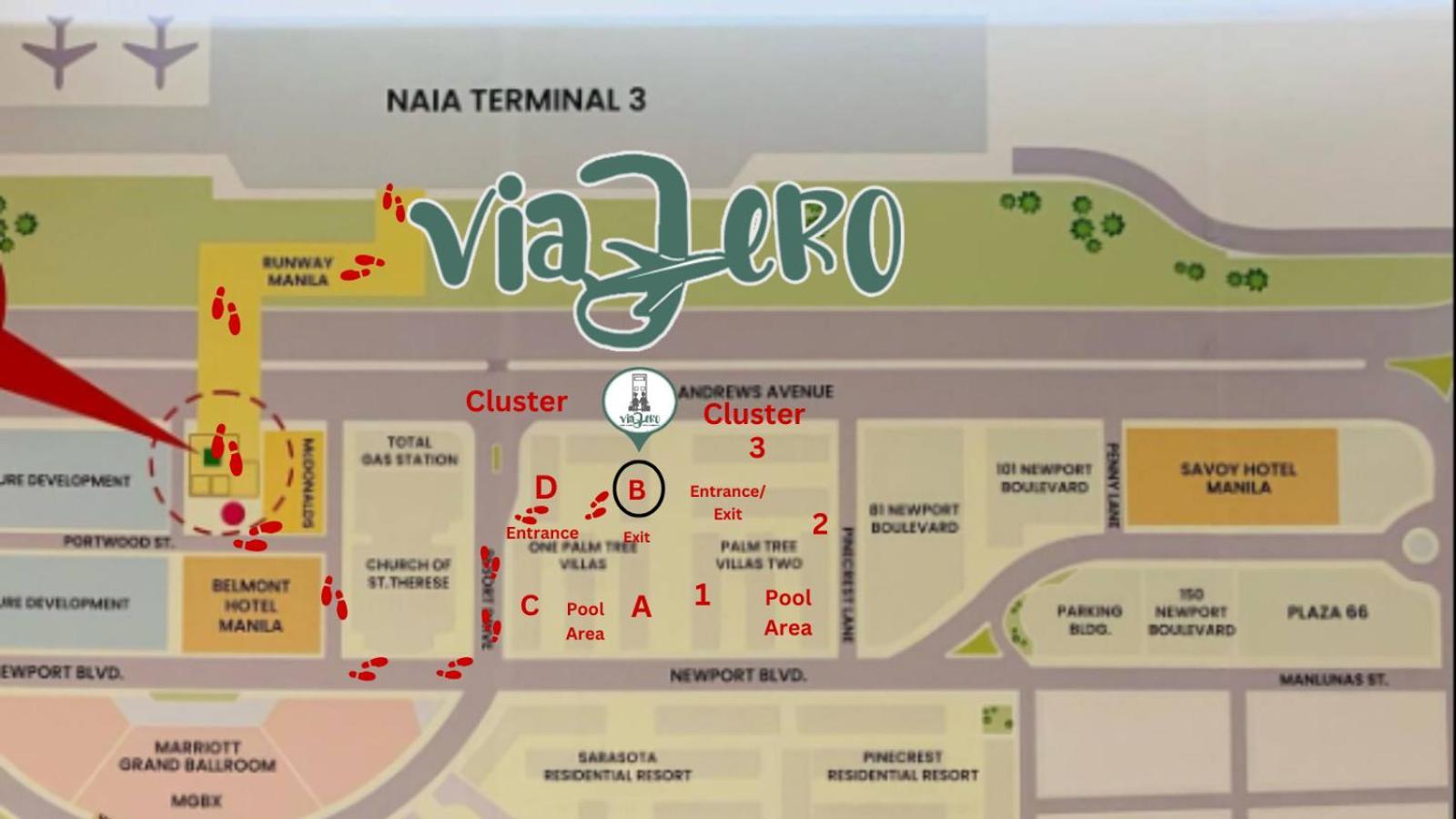 One Palm Tree Villas Condominium - Studio 7Th Fl With Balcony - Across Terminal 3 Airport Pasay Eksteriør billede